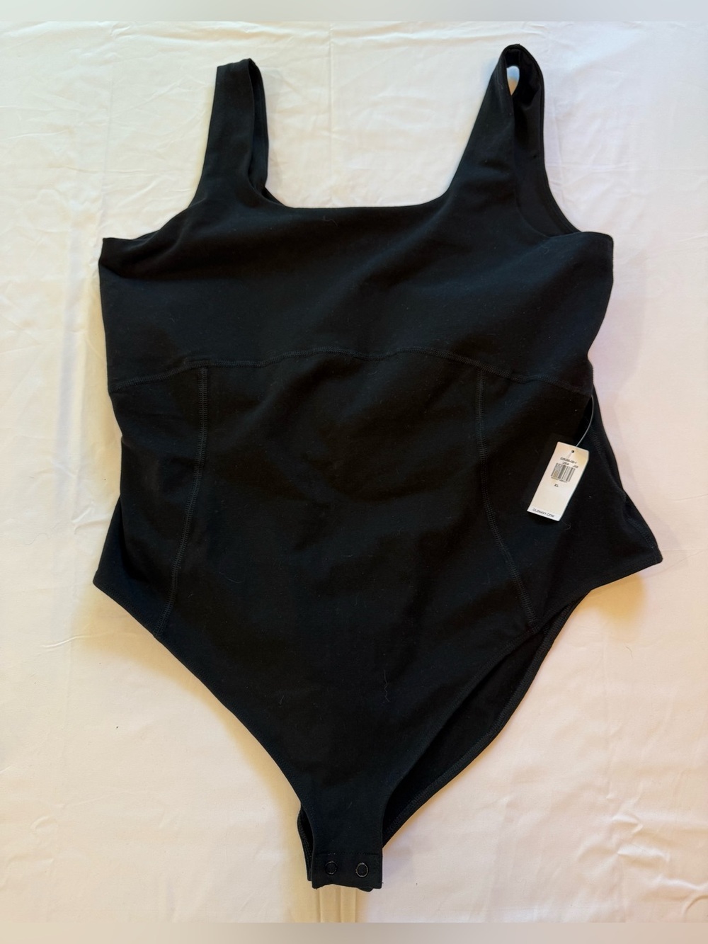 Old Navy Active PowerChill Black Bodysuit Tank Top XL NWT Built-In Bra